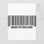 Carte Postale code-barres fabriqué en angleterre (Devant)