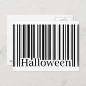 Carte Postale Code-barres Halloween (Devant / Derrière)