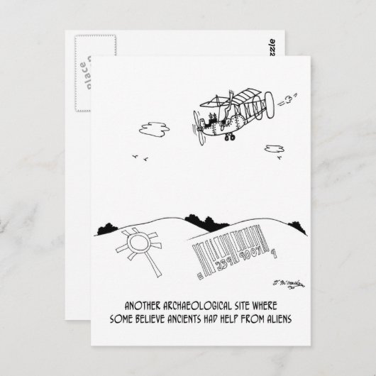 Carte Postale Code-barres Petroglyph (Devant / Derrière)