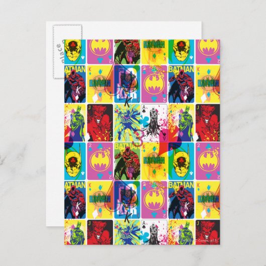 Carte Postale Code couleur Batman Motif 2 (Devant / Derrière)