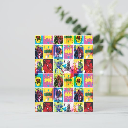 Carte Postale Code couleur Batman Motif 2 (Debout devant)