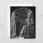 Carte Postale Code de Hammurabi, haut de la stèle (Devant / Derrière)