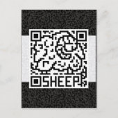 Carte Postale Code de QR les moutons (Devant)