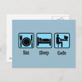 Carte Postale Code de veille (Devant / Derrière)