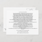 CARTE POSTALE CODE D'ÉTHIQUE DE L'APPLICATION DE LA LOI (Devant / Derrière)