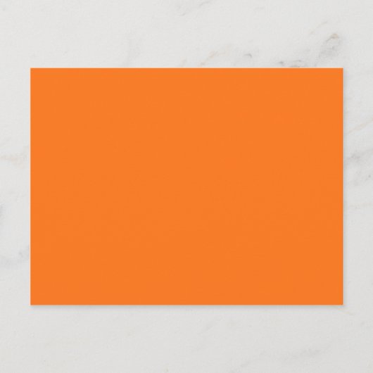 Carte Postale Code hexadécimal citrouille FF7518 (Devant)
