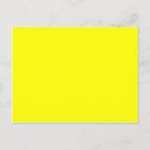 Carte Postale Code hexadécimal jaune néon FFFF01 (Devant)