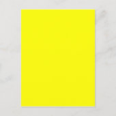 Carte Postale Code hexadécimal jaune néon FFFF01 (Devant)