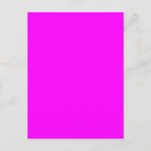 Carte Postale Code hexadécimal rose néon FF00FF