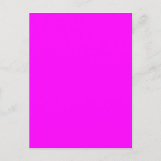 Carte Postale Code hexadécimal rose néon FF00FF (Devant)