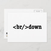 Carte Postale code HTML (Devant / Derrière)