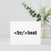 Carte Postale code HTML breakbeat (Debout devant)