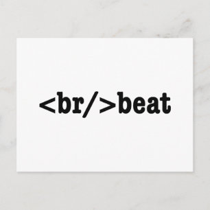 Carte Postale code HTML breakbeat