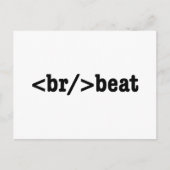 Carte Postale code HTML breakbeat (Devant)