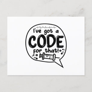 Carte Postale Code Médicale Codage ICD J'ai un code pour ça