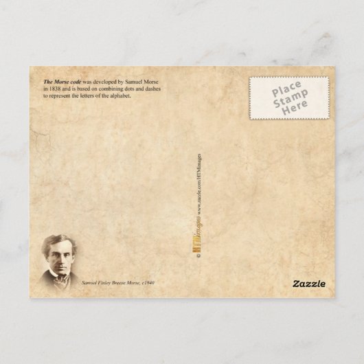 Carte Postale Code Morse (Dos)