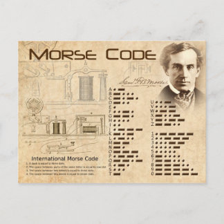 Carte Postale Code Morse