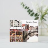 Carte Postale Code postal Amsterdam Flower Market (Debout devant)