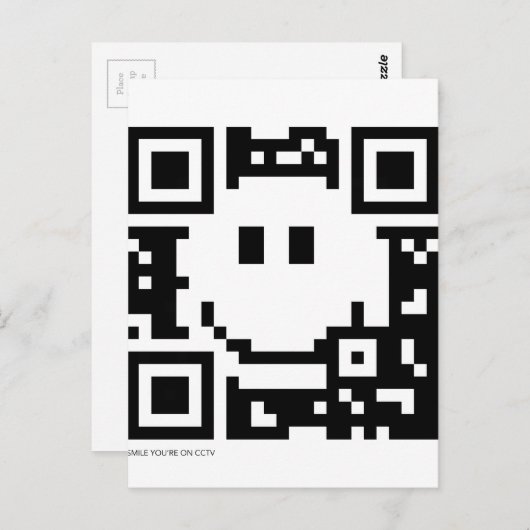 Carte Postale Code QR (Devant / Derrière)