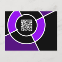 code QR cible violette