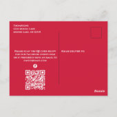 Carte Postale Code QR de la fête de fiançailles drôle d'orignal  (Dos)