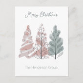 Carte Postale Code QR de la société Merry Christmas Trees Busine (Devant)