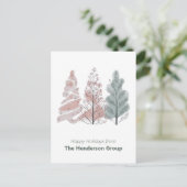 Carte Postale Code QR de l'entreprise d'arbres de fêtes de fin d (Debout devant)