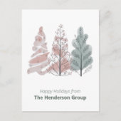 Carte Postale Code QR de l'entreprise d'arbres de fêtes de fin d (Devant)