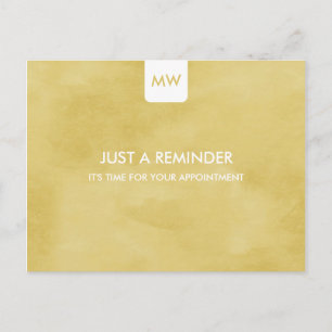 Carte Postale Code QR de rappel de rendez-vous Simple Goldenrod 