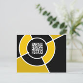 Carte Postale code QR du bullseye orange (Debout devant)