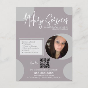 Carte Postale Code QR du script de service public géométrique