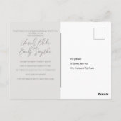 Carte postale Code QR faire-part de mariage (Dos)