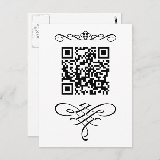 Carte Postale Code QR florissant (Devant / Derrière)