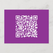 Carte Postale Code QR instantané avec votre URL de site Web | Po (Devant)