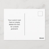 Carte Postale Code QR moderne modifiable | Blanc noir ou toute c (Dos)