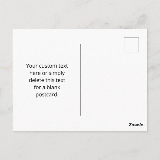 Carte Postale Code QR moderne modifiable | Blanc noir ou toute c (Dos)