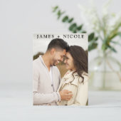Carte Postale Code QR moderne Scannable Mariage Enregistrer la d (Debout devant)