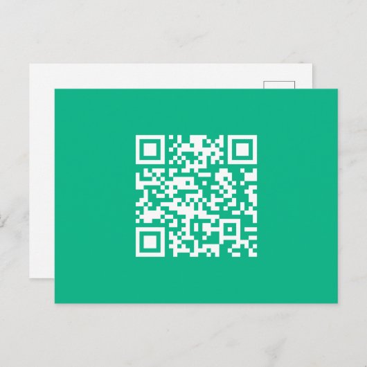 Carte Postale Code QR modifiable Générer votre propre code | Ver (Devant / Derrière)
