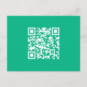 Carte Postale Code QR modifiable Générer votre propre code | Ver (Devant)