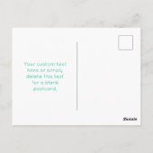 Carte Postale Code QR modifiable Générez le vôtre | Vert sarcel (Dos)