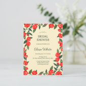 Carte Postale Code QR PERSONNALISÉ de Fête des mariées de cadre  (Debout devant)