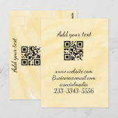 Carte Postale code QR personnalisé simple ajouter votre nom text (Devant / Derrière)