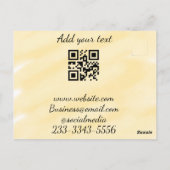 Carte Postale code QR personnalisé simple ajouter votre nom text (Dos)