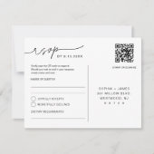 Carte postale Code QR RSVP EVERLEIGING Mariage Pho (Devant)