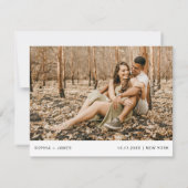 Carte postale Code QR RSVP EVERLEIGING Mariage Pho (Dos)