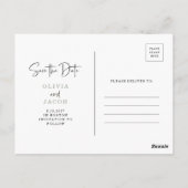 Carte Postale Code QR | Sage Green Photo moderne Enregistrer la  (Dos)