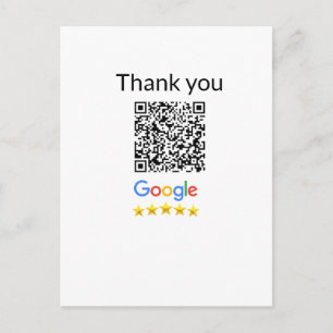 Carte Postale Code QR simple minimaliste ajouter un logo nom de