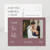 Carte Postale Code QR simple photo violet poussiéreux pour la sa (Devant / Derrière)