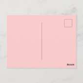 Carte Postale Code QR simple pour baby shower avec nom et texte (Dos)
