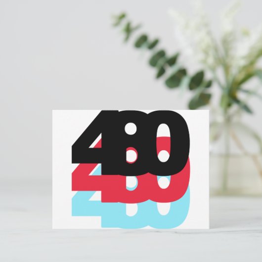 Carte Postale Code régional 480 (Debout devant)